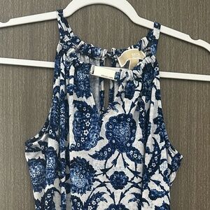 Blue floral tank top - Michael Kors - Size Small